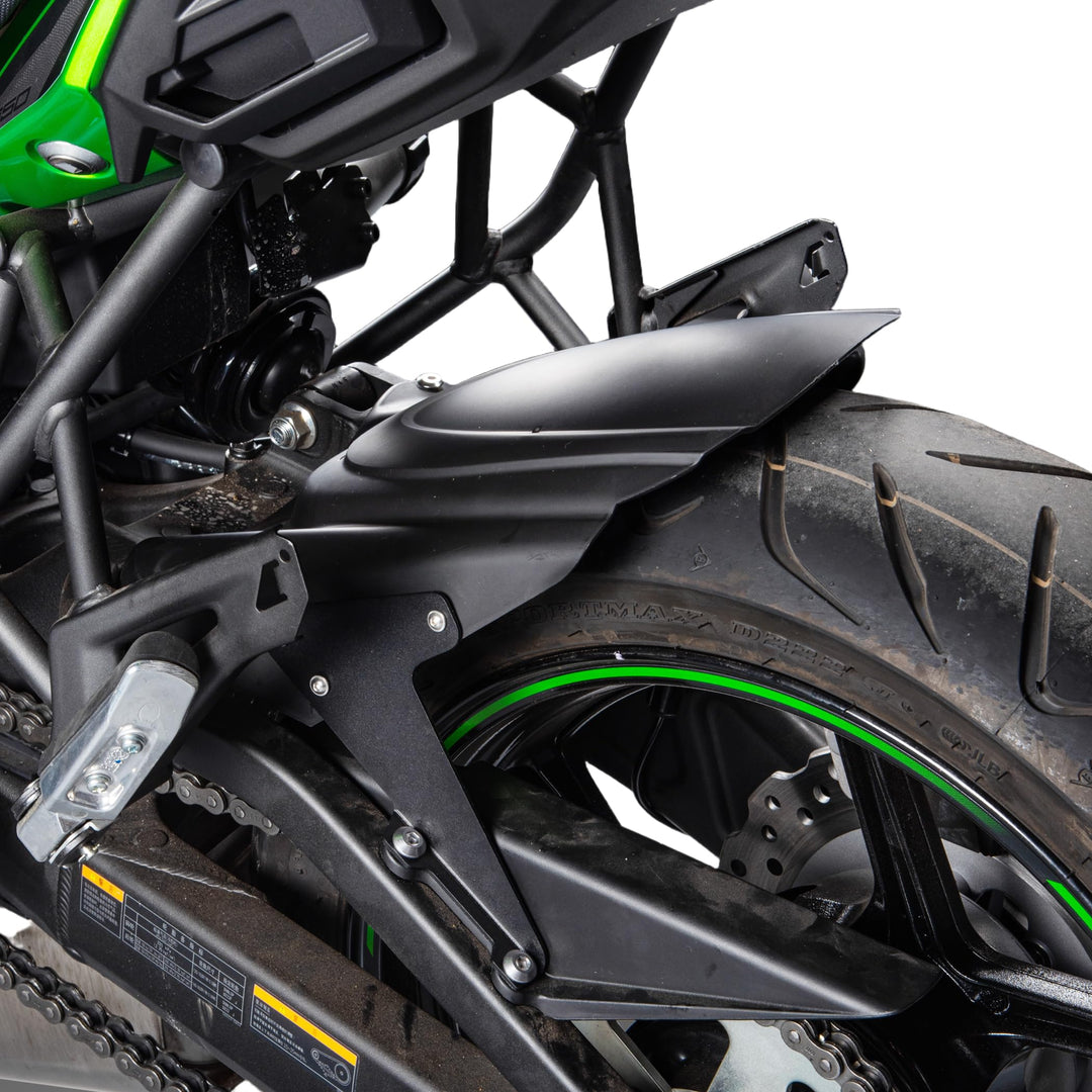TAZGANTAX Motorrad Kotflügel Schmutzfänger Schutzabdeckung Hinterradabdeckung kompatibel mit Ka-wa-s