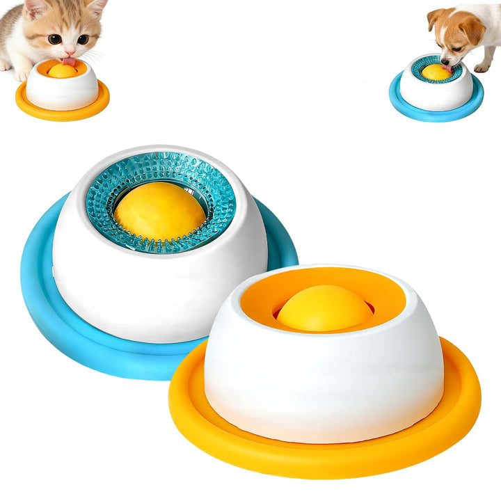 Lick Bowl für Hunde, 2 Stück Schleckball Hund, Hundelickspielzeug, Leckmatte Hund, Schleckball Leckb