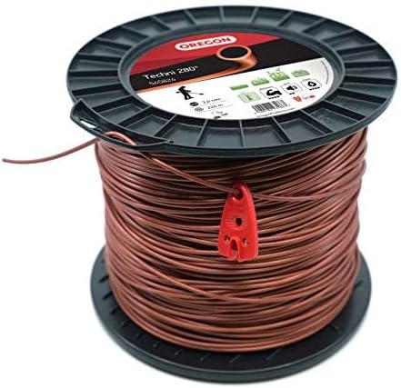 Oregon 545824 Techni 280° Mähfaden mit rundem Querschnitt, 3,0 mm, 224 Meter-Spule 3.00 mm x 224 M,