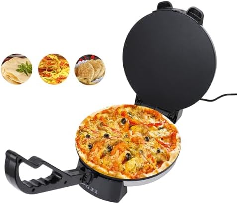 Roti-Maker, 1800 Watt Leistung, Doppelseitige Heizung, Tortilla-Maschine, Robuste Konstruktion, Chap