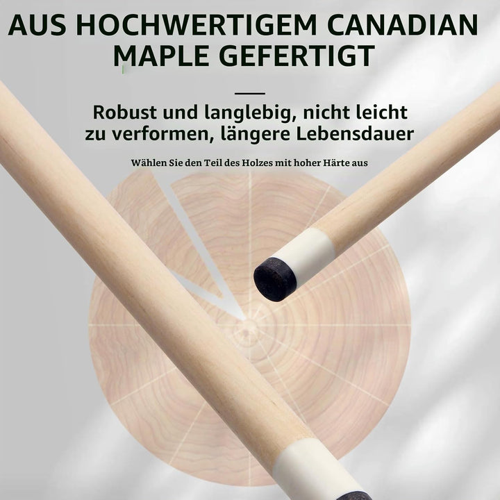 Kmise Billard Queue-Set, 147cm 18–21 oz Professionelles Billardqueue aus kanadischem Ahorn, Neuer ve