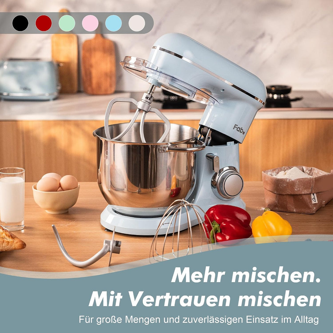 Fab-Serie 8L Küchenmaschine von Kitchen in the box, leistungsstarke Rührmaschine bis zu 2000W, ideal