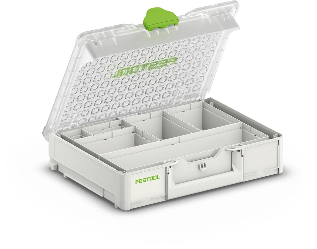Festool Systainer³ Organizer SYS3 ORG M 89 6xESB (mit Einsatzboxen (50 x 50 x 68, 50 x 100 x 68, 100