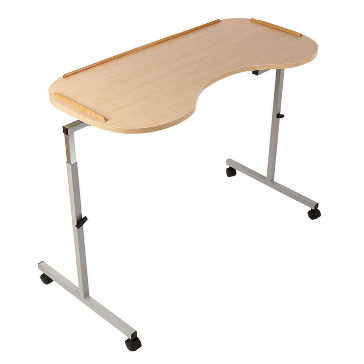 NRS Healthcare M99394 verstellbarer, ergonomisch angepasster Betttisch mit feststellbaren Rollen
