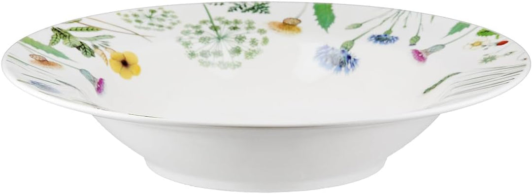 GILDE Suppenteller rund Wild Flowers Pastateller Geschirr Küche Haushalt (23 x 23 x 4.8 cm je Teller