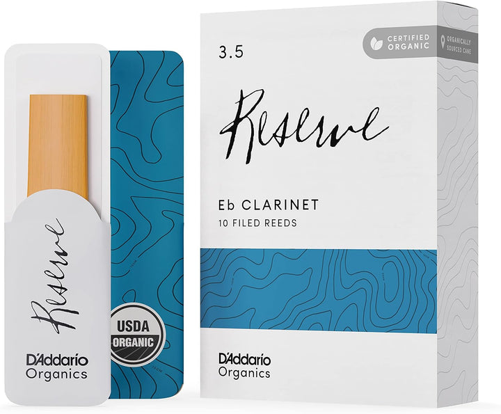 D'Addario Organisch Reserve Eb Klarinettenblätter - Rohrblätter für Klarinette - Das erste und einzi