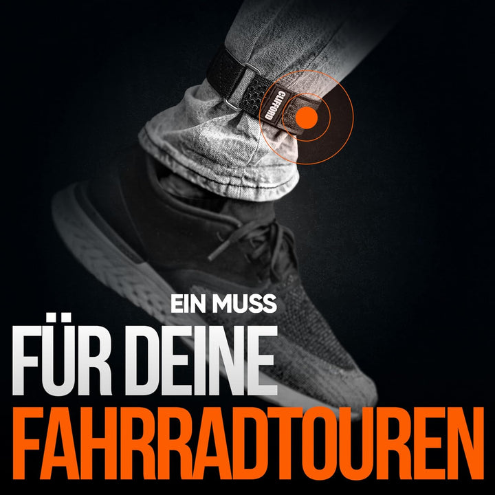CLIFFORD Elastische Klettbänder I 30mm I Multifunktion Klettverschluss Band für Hosenklammer Fahrrad