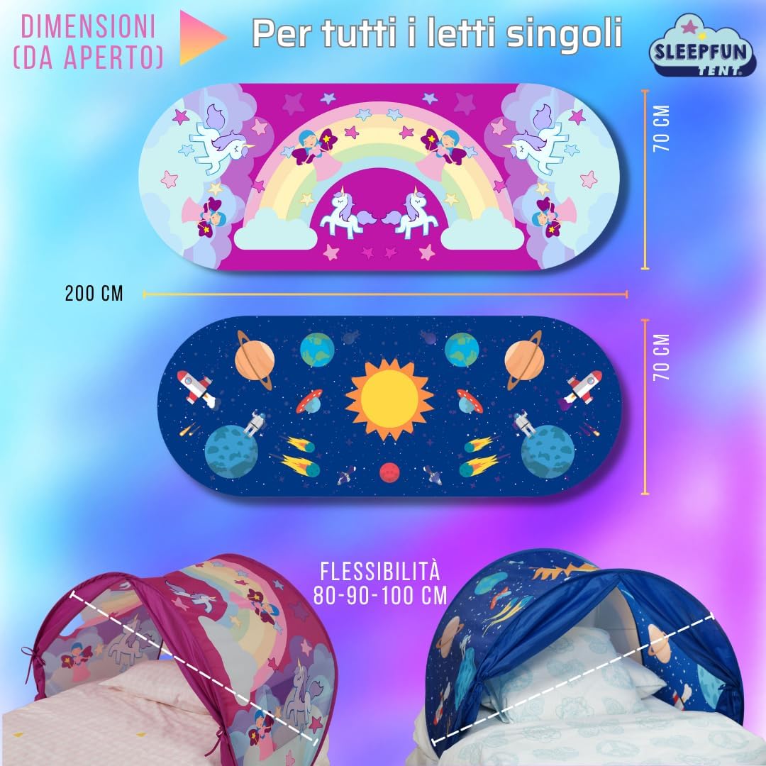 BEST DIRECT – STARLYF SleepFun Tent (Original TV): Pop-up-Bettzelt und Spielhaus für Kinder (Mädchen