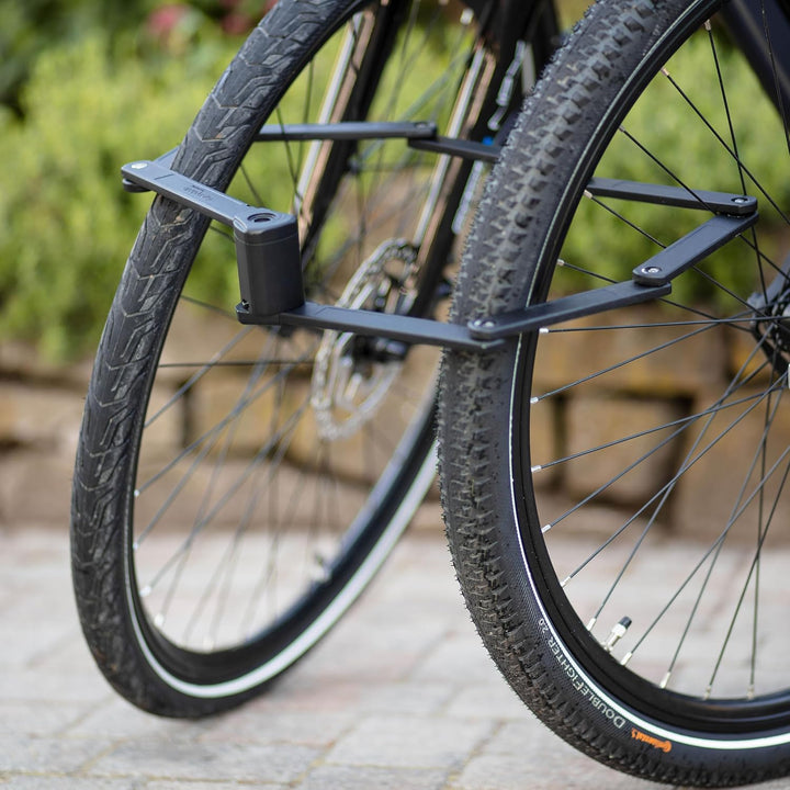 Prophete Faltschloss XXL, Fahrradschloss inkl. Halterung, Länge 120 cm, Farbe schwarz