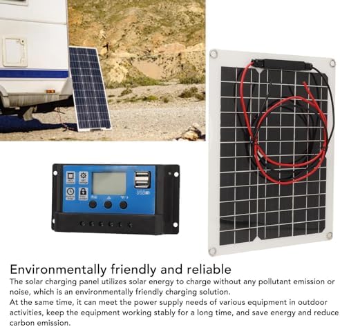 Solarpanel-Set, 300 W, DC 12 V, 24 V, 50 A, IP67, Wasserdicht, Hocheffizientes Solarpanel und Solarl