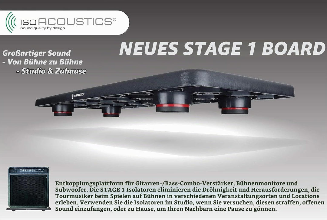 ISOACOUSTICS - stage audio - Tragbare Isolationsplattform Einheitsgrösse, Einheitsgrösse
