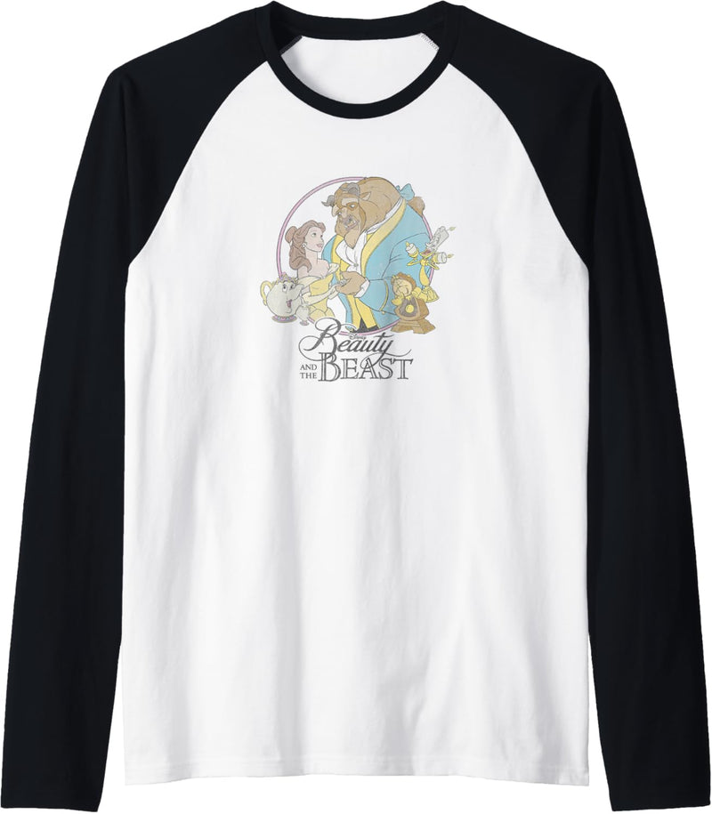 Disney Beauty And The Beast Classic Group Shot Raglan