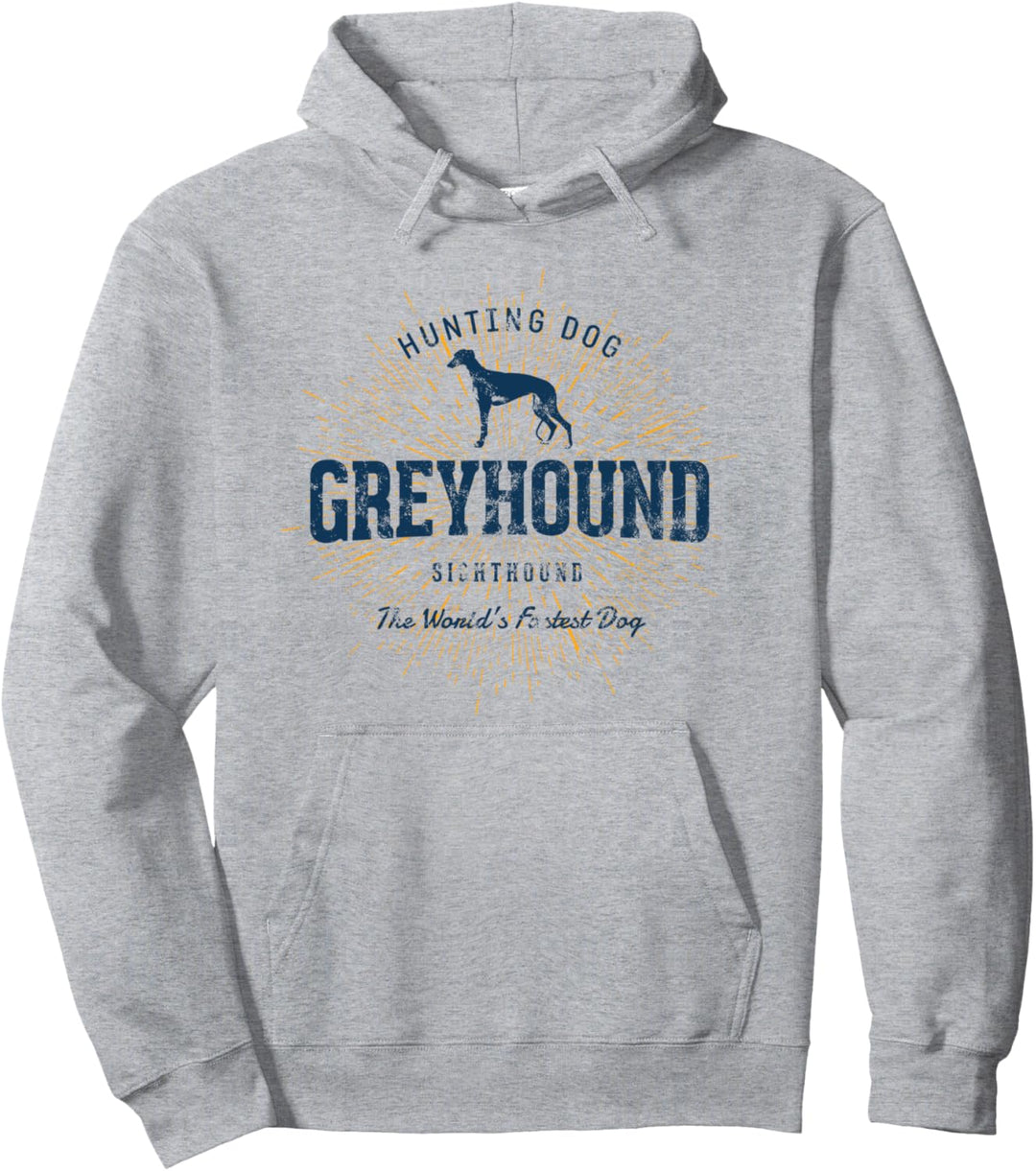Retro Vintage Greyhound Pullover Hoodie
