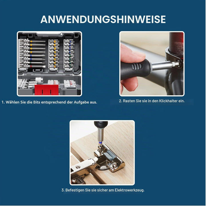 Bosch Bit-Set (44 + 1 Stück) 45tlg. (PH,PZ,SL,HEX,T,TH)