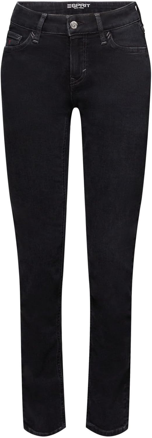 ESPRIT Schmal geschnittene Jeans mit hohem Bund