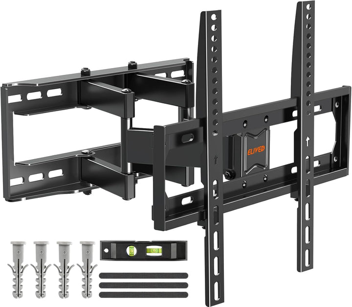ELIVED Schwenkbare TV Wandhalterung für 26-65 Zoll Flach&Curved Fernseher oder Monitor bis zu 40kg,