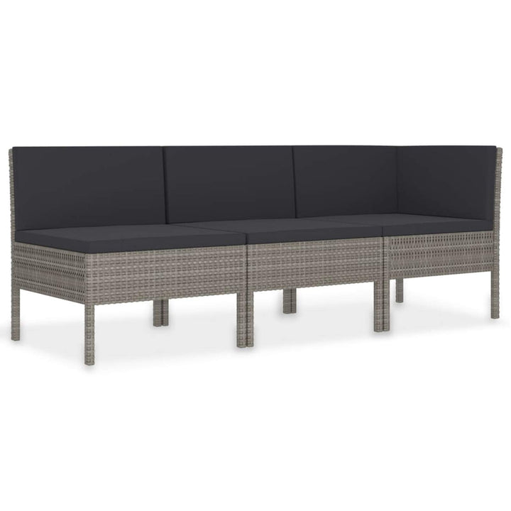 Tidyard 3-TLG.Garten-Lounge-Set Gartenmöbel-Set Gartenset Mobel Sofagarnitur Gartensofa Gartengarnit