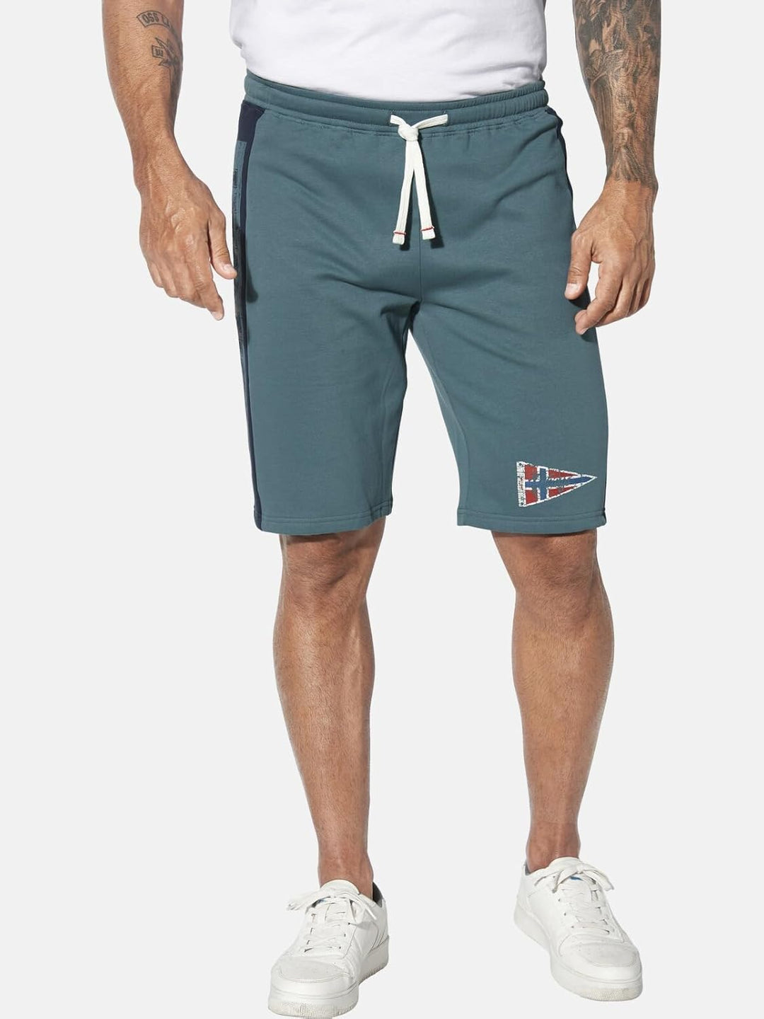 Jan Vanderstorm Herren Doppelpack Jogginghose Haral Kurze Hose Casual Shorts L Dunkelrot, L Dunkelro
