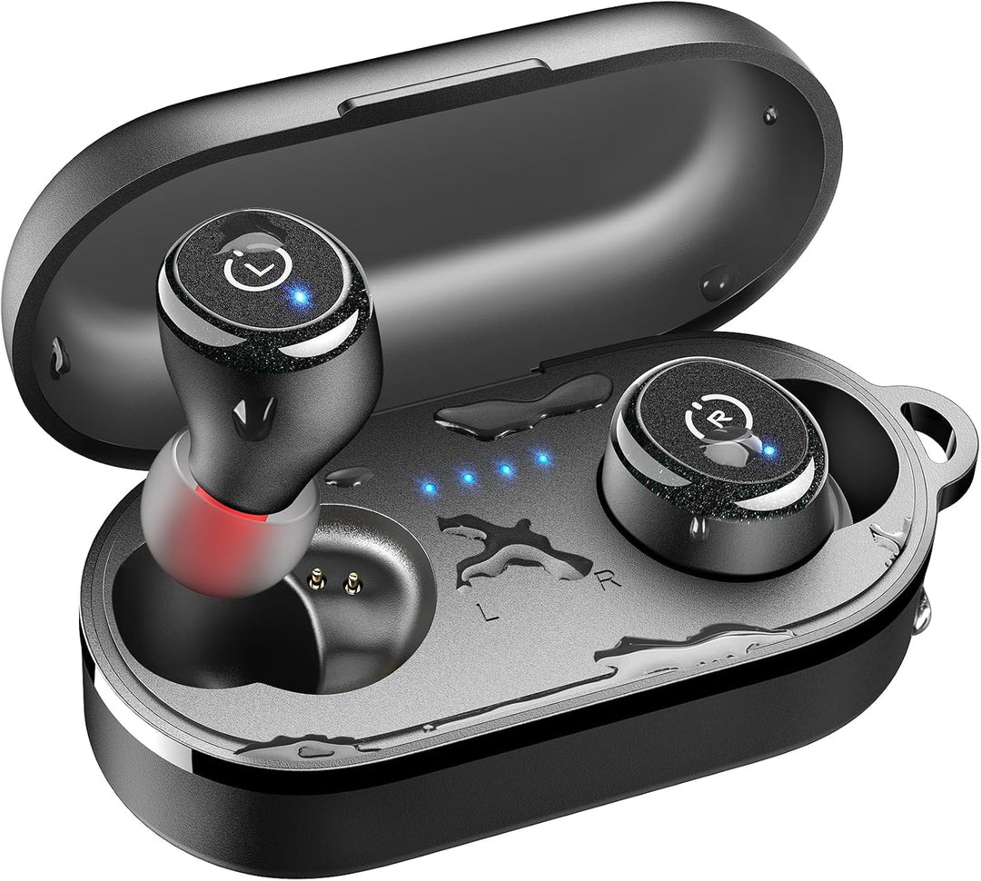 TOZO T10 Kopfhörer Kabellos Bluetooth In Ear mit Ladecase 55 Std. IPX8 | ENC für klare Anrufe und Kl