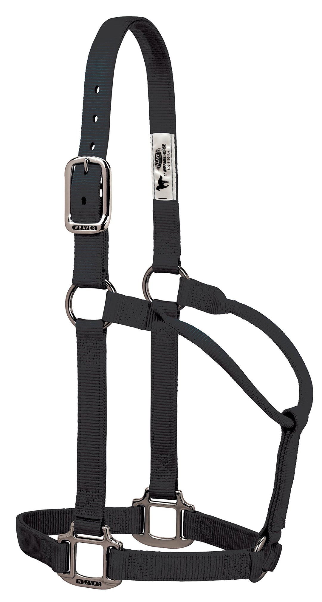 Weaver Leather Original Nicht verstellbares Nylon-Halfter mit verchromten Beschlägen 1 Inches Averag