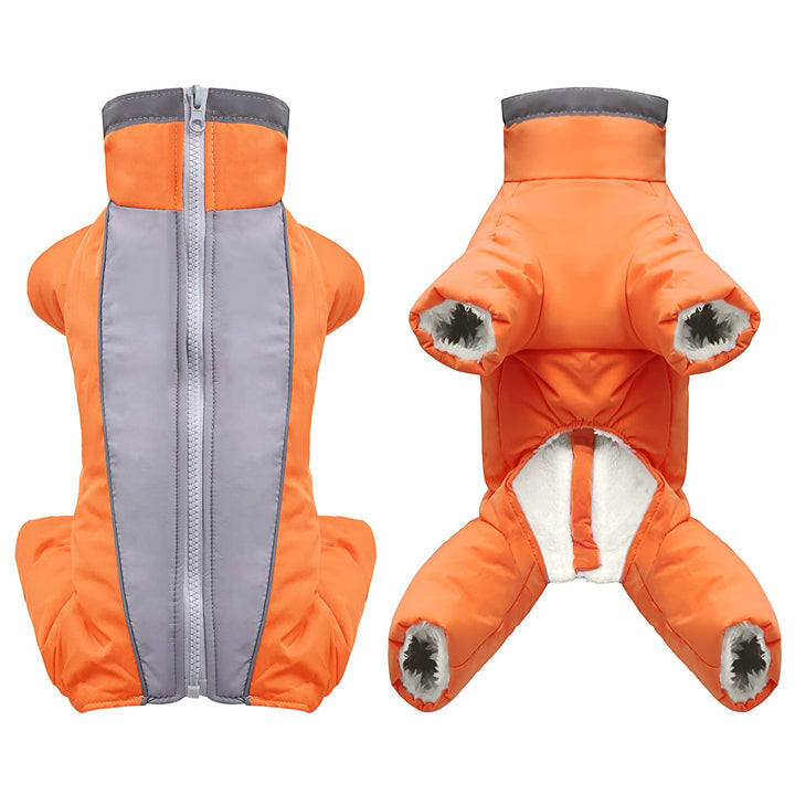 Hundejacke Hundemantel Wasserdicht Fleece gefüttert Warme Winterjacke Hunde Bekleidung für Winter He