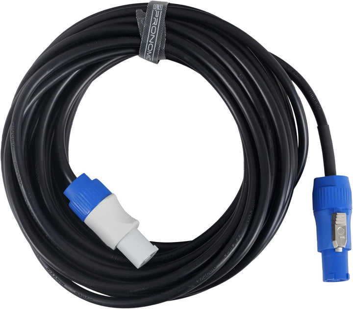 Pronomic Power Twist 10 Stromkabel Set - 2 Kabel zur Stromversorgung von Aktiv-Lautsprechern und Sch