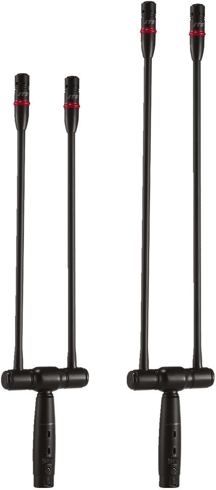 JTS GM-5212LDU Doppel-Schwanenhalsmikrofone mit LED schwarz