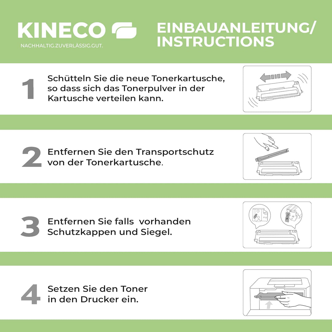 Kineco 5 Toner kompatibel für Brother TN-241 TN-245 für Brother DCP-9022CDW MFC-9142CDN 9342CDW 9332