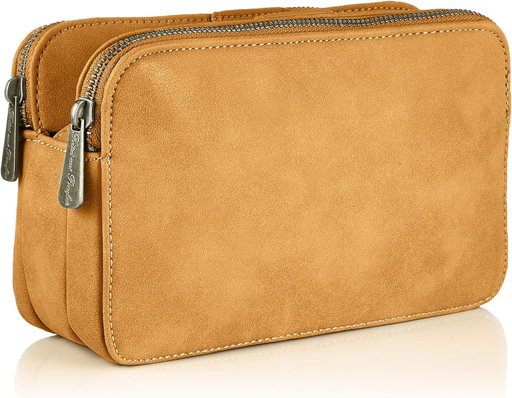 Fritzi aus Preussen Damen Fritzi39 Ronja Small Vintag 463 Honey Mustard Clutch