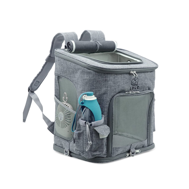 PETCUTE Hunderucksack,Faltbarer Katzenrucksack für Katzen und Hunde mit Abnehmbare Matte,Atmungsakti