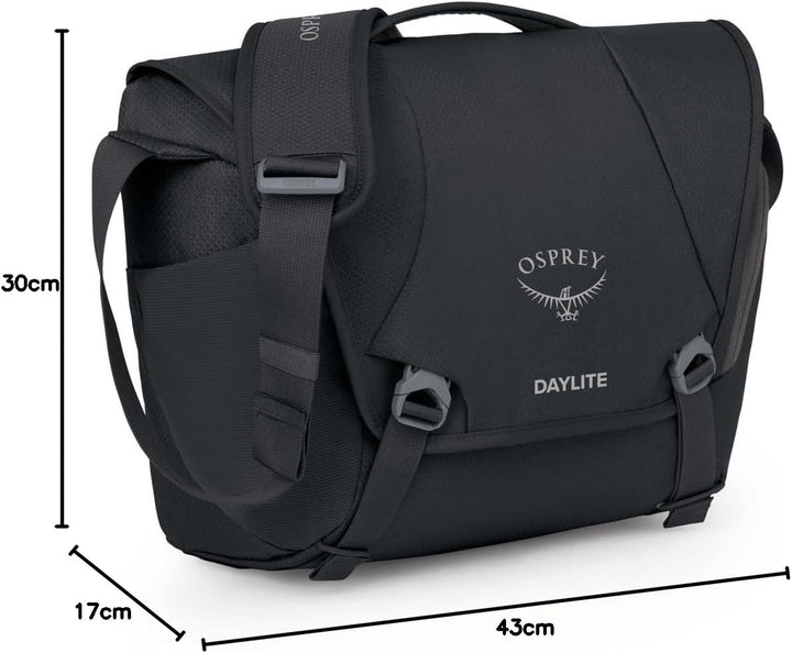 Osprey Daylite Unisex Messenger-Tasche Schwarz O/S - Fassungsvermögen 12L, Schwarz O/S - Fassungsver