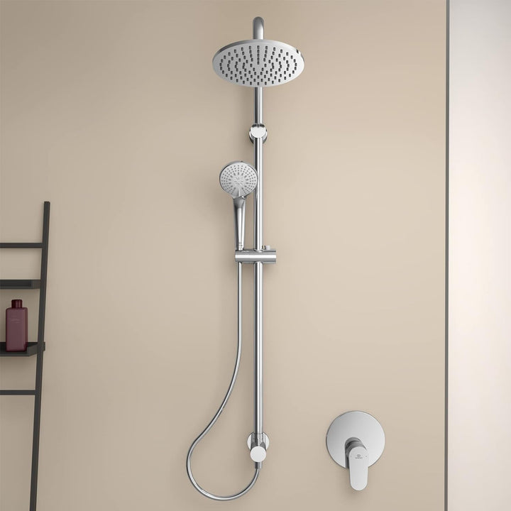 Ideal Standard A5689AA Idealrain Duschsystem Aufputz mit Armatur 1050mm Chrom, mit Armatur 1050mm Ch