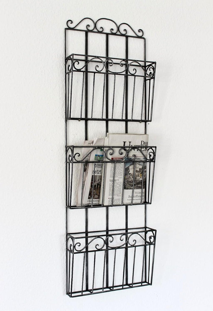 DanDiBo Wandregal Zeitungsständer 09911 Magazinhalter 101 cm Küchenregal Zeitungshalter