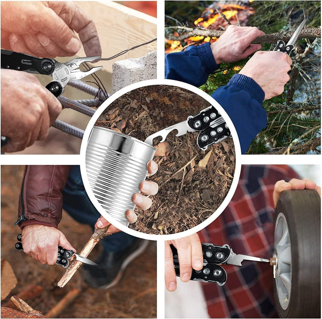 Multitool, Multifunktionszange 14 in 1 Faltbares Multitool mit Nylontasche, Edelstahl Multitools mit