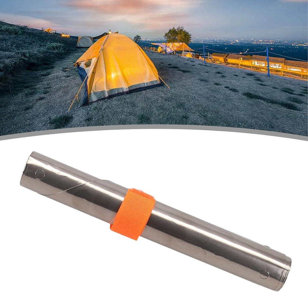 Tragbarer Titan-Windschutz, Magnetverschluss, höhenverstellbar, einfache Lagerung (19 cm), 19 cm
