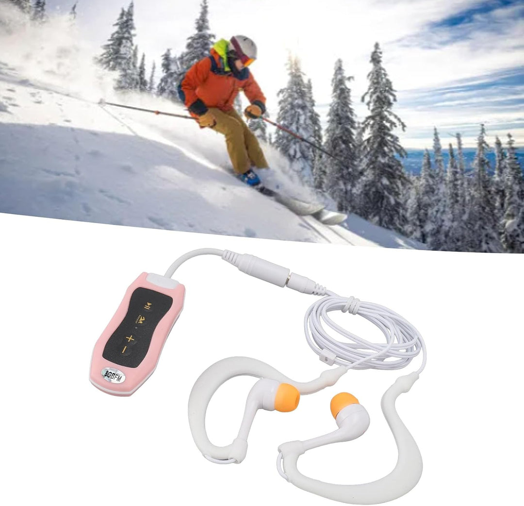 Ohrhörer-Unterwasser-MP3-Player, Wasserdichter Streaming-Musikplayer mit Kopfhörer Zum Schwimmen, Ta