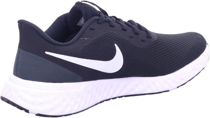 Nike Herren Revolution 5 Sneaker 45 EU Schwarz Black White Anthracite, 45 EU Schwarz Black White Ant