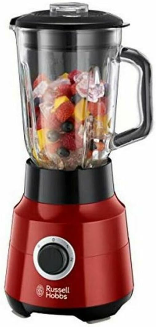 Russell Hobbs Standmixer [1,5l Glasbehälter] Desire Rot (starker 0.9PS Motor, Impuls-/Ice-Crush-Funk