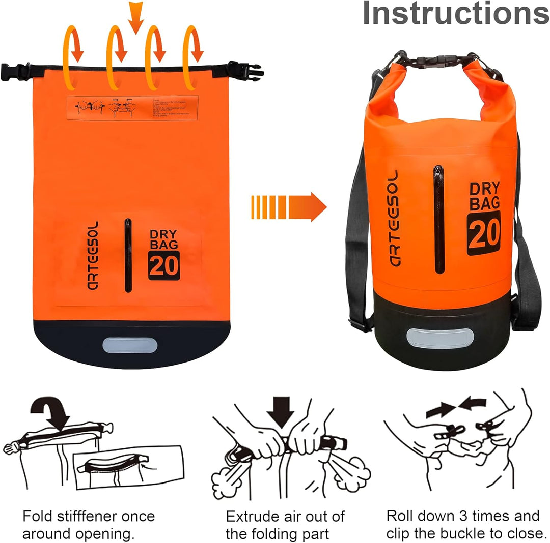 Blackace arteesol Dry Bag - 5L 10L 20L 30L Waterproof trockener Beutel/Sack wasserdichte Tasche mit