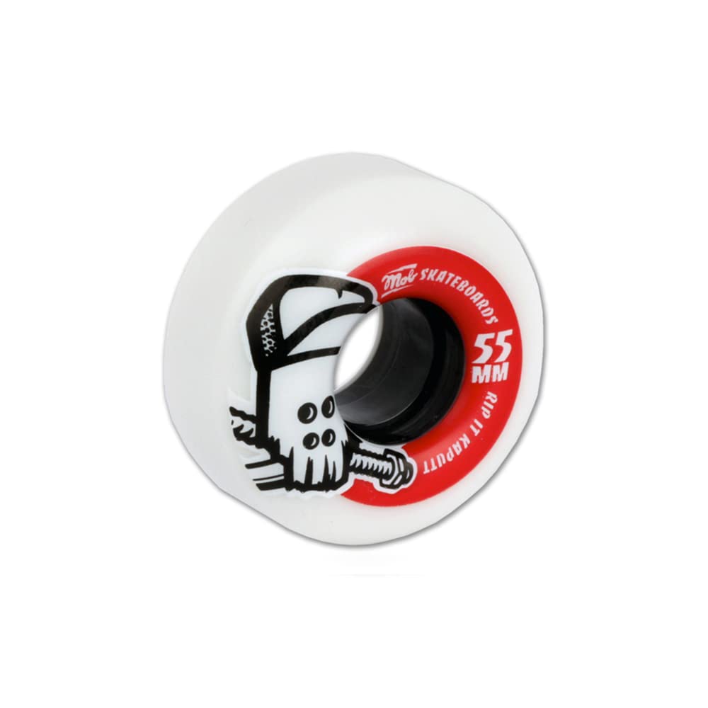Mob Skateboardrollen Skull 55mm 85A (White)