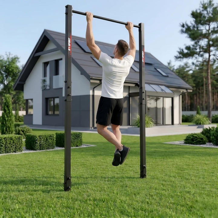 K-Sport: Stationäre Outdoor-Klimmzugstange bis 150kg belastbar I Wetterfeste Kraftstation mit Pull-U