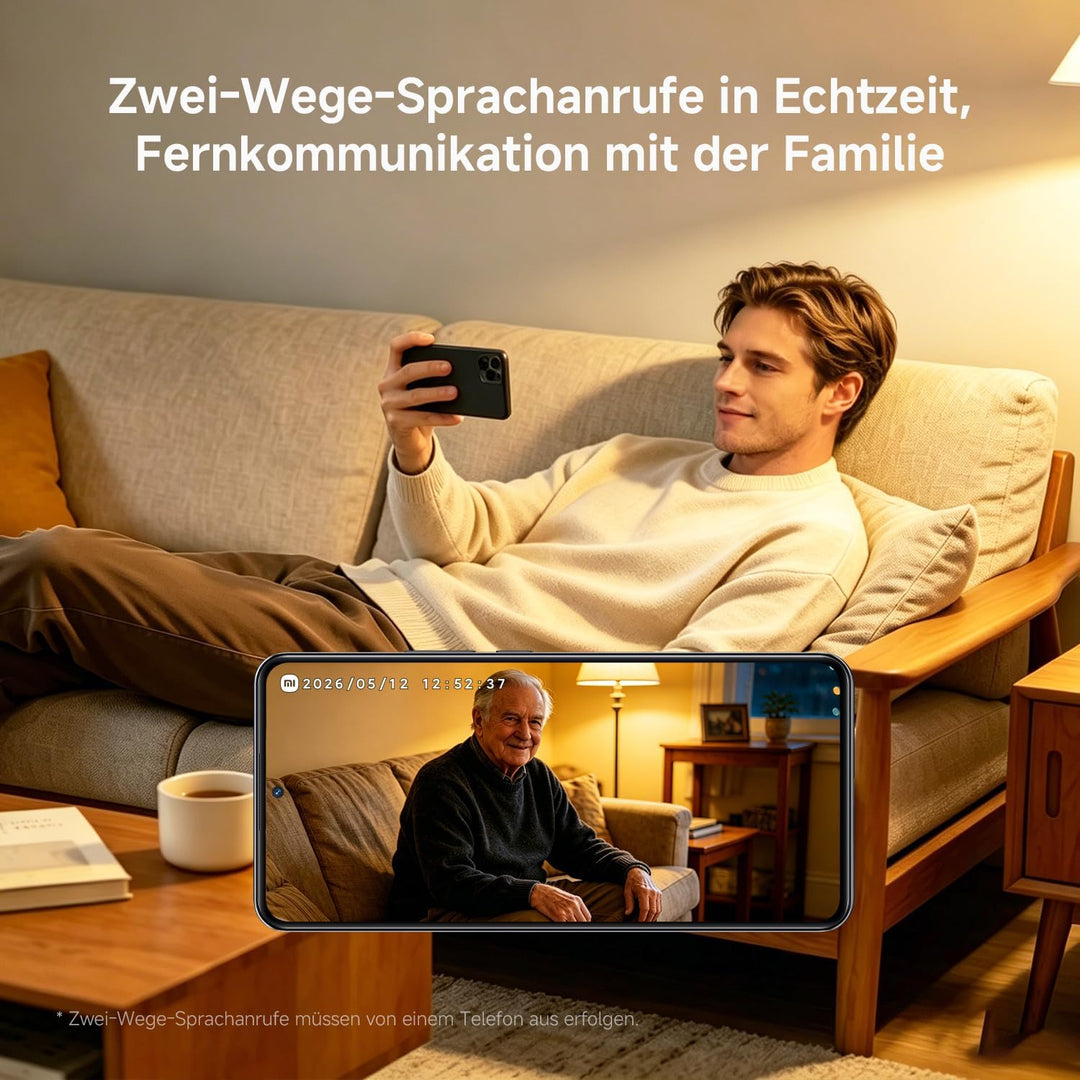 XIAOMI C301 Überwachungskamera Innen WLAN 360°, 2K-Auflösung, Schutz der Privatsphäre, Farb-Nachtsic