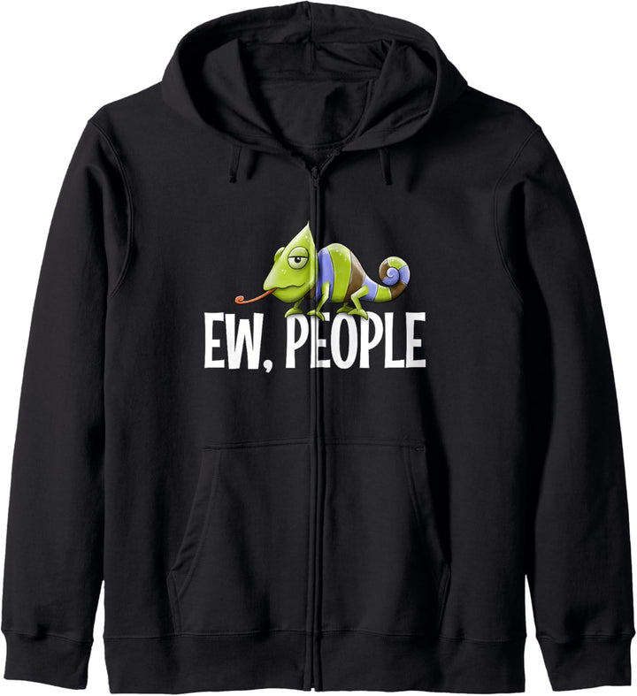 Ew, People | Schlecht gelauntes Chamäleon Sarkasmus Humor Kapuzenjacke