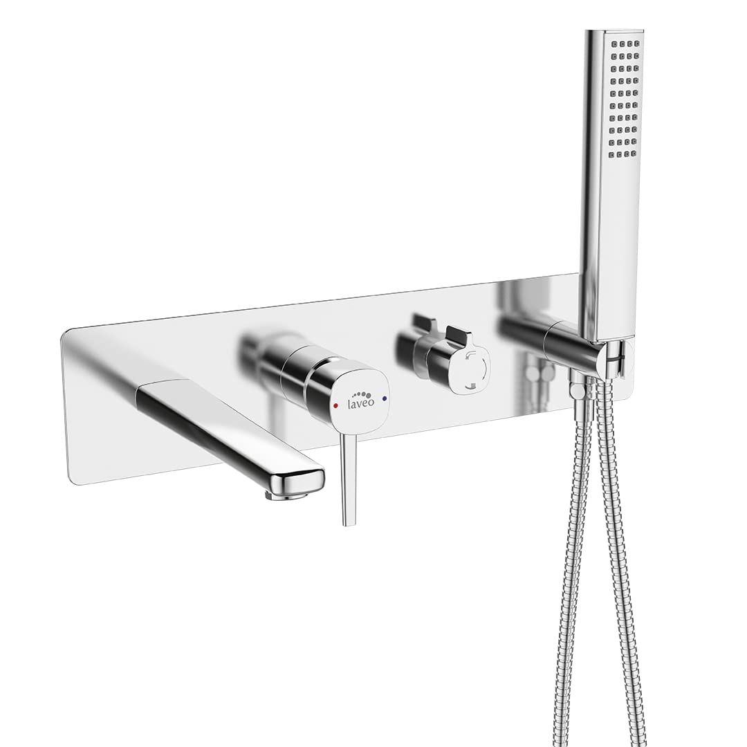 KOLMAN Unterputz Batterie Komplett Set POLA Chrom Badarmatur verdeckter Einbau Mischer