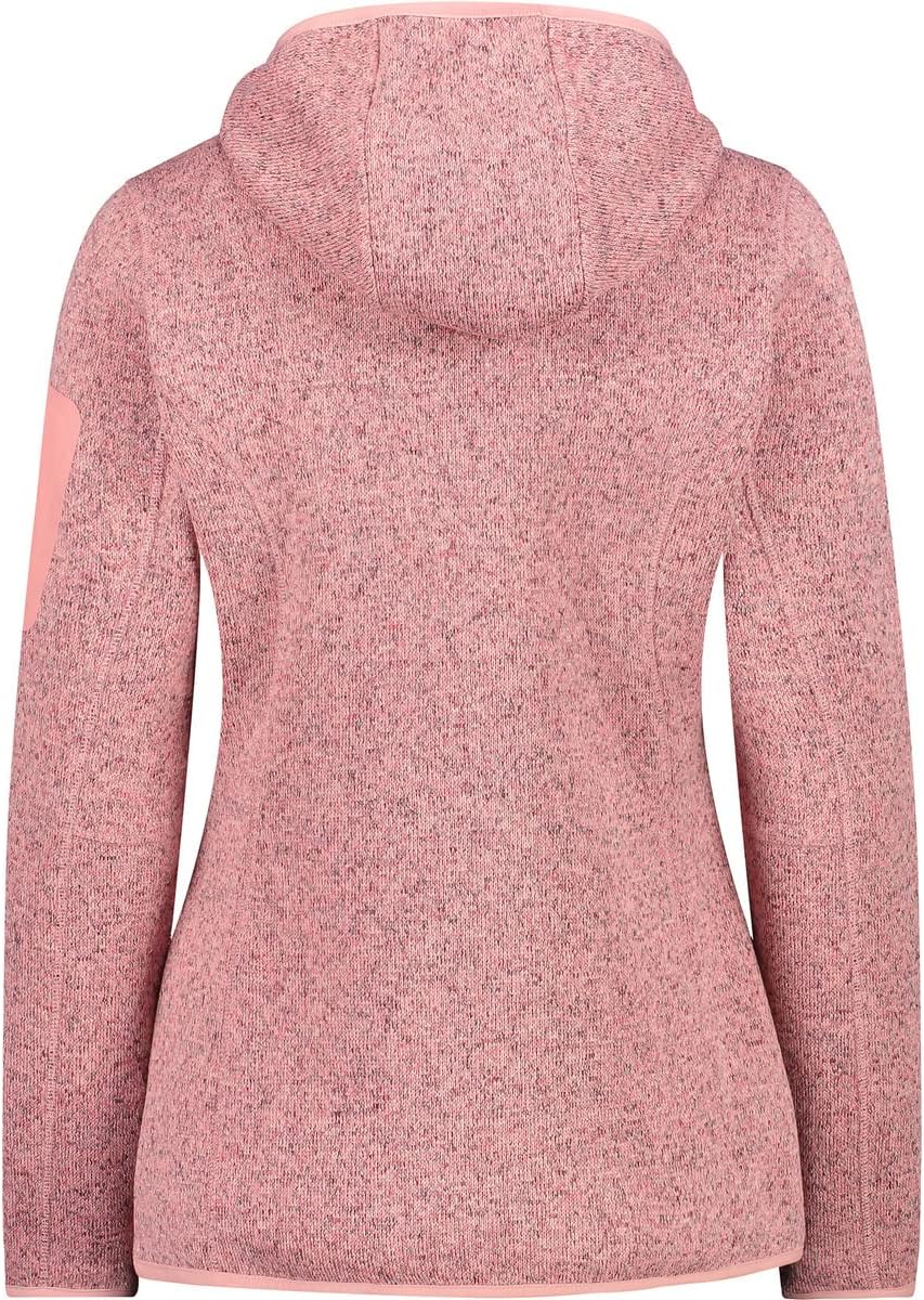 CMP Damen Strick Fleece Jacke 3h19826 38 Pfirsich-Wüstenrose, 38 Pfirsich-Wüstenrose
