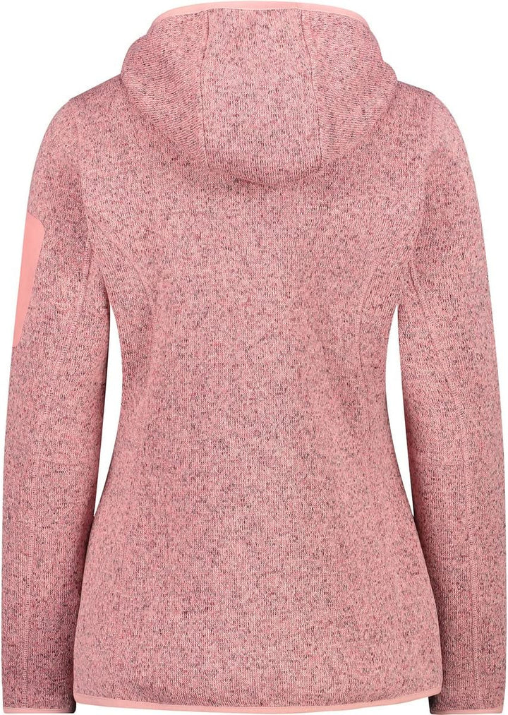 CMP Damen Strick Fleece Jacke 3h19826 38 Pfirsich-Wüstenrose, 38 Pfirsich-Wüstenrose