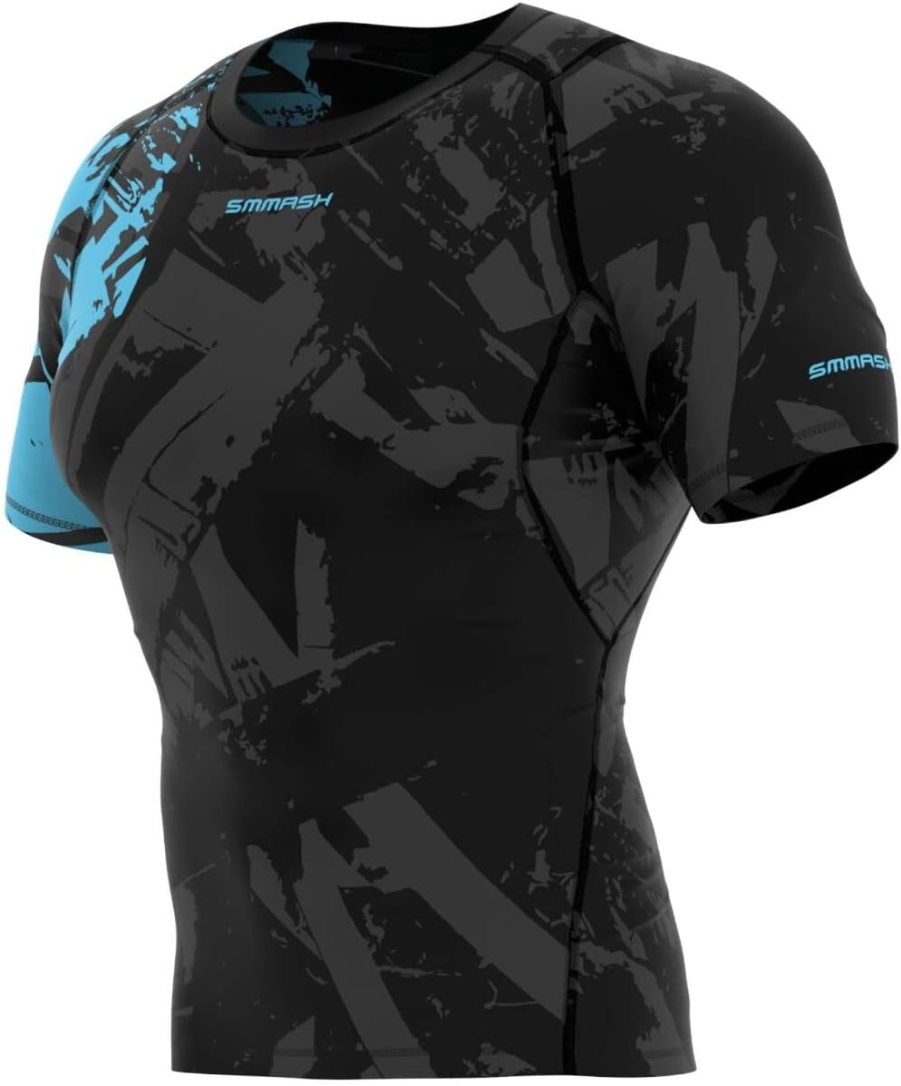 SMMASH Kompressionsshirt für Herren Kurzarm, Funktionsshirt für Sport Outdoor OCR Cross-Training Fit