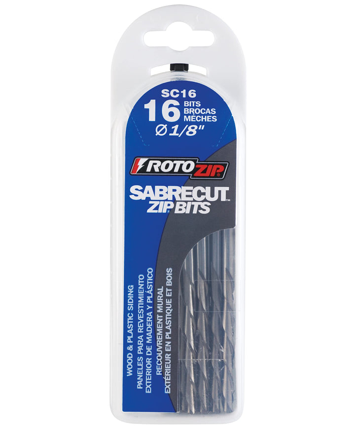 RotoZip SC16 1/8 Zoll Sab Recut Zip Bit für Holz und Kunststoff, 16