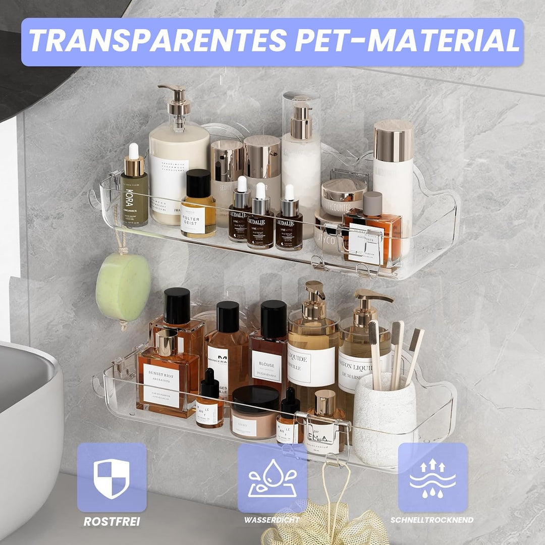rigors Duschablage ohne Bohren, badezimmer waschbecken toilettenregal no-punch aufbewahrungsbox wand