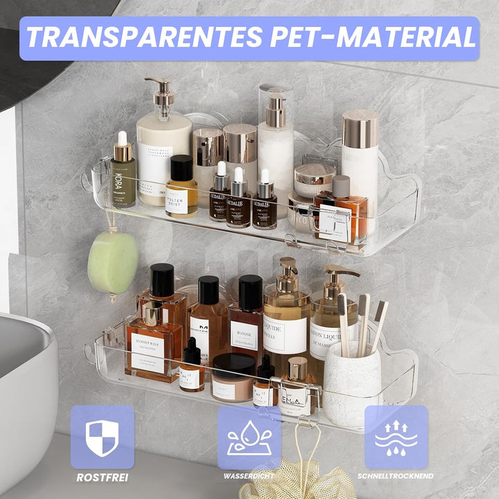 rigors Duschablage ohne Bohren, badezimmer waschbecken toilettenregal no-punch aufbewahrungsbox wand